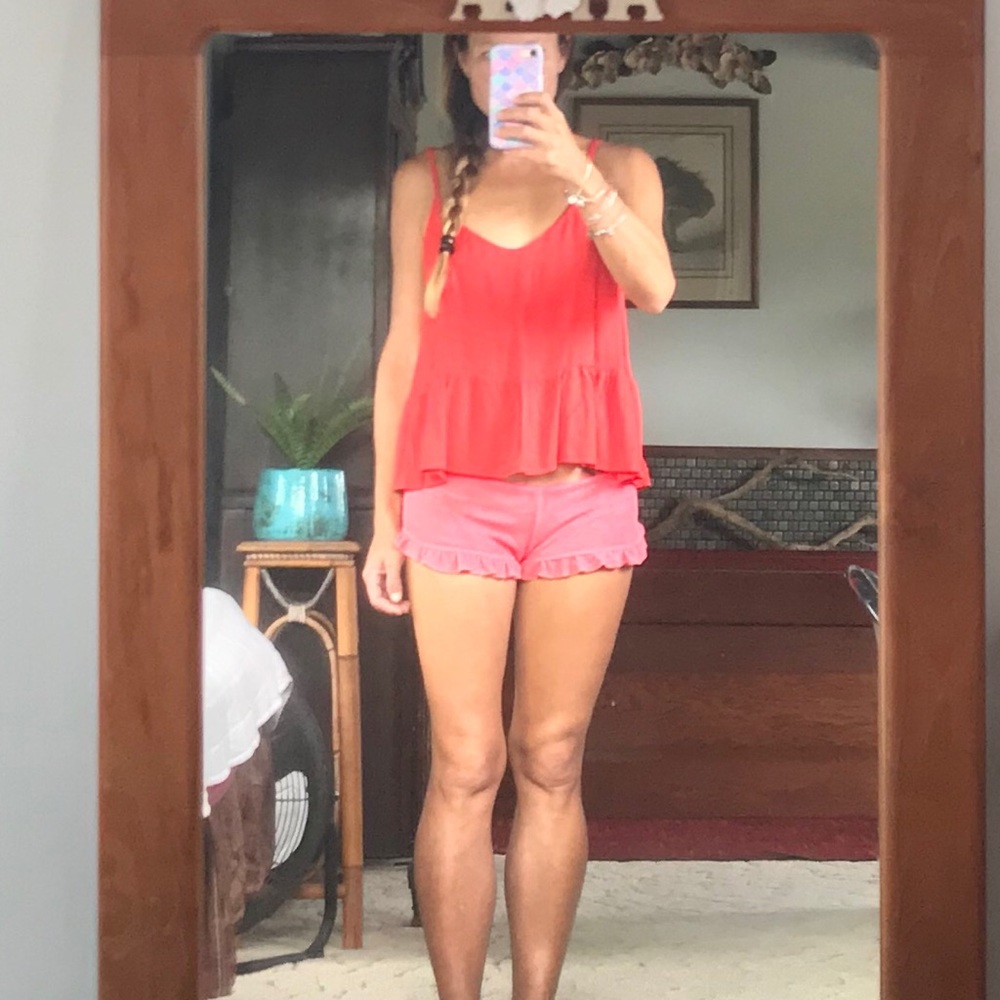 ❤️TOPSHOP RED PEPLUM CAMI/TOP❤️ - Picture 4 of 16